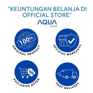 KULKAS AQUA JAPAN AQRD 270 LB LEMARI ES 2 PINTU AQRD270LB LOW WATT