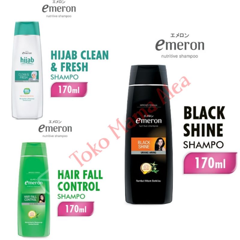 Emeron Shampoo Murah 170ml | Emeron Shampoo Nutritive Black & Shine 170Ml | Emeron Shampoo Nutritive