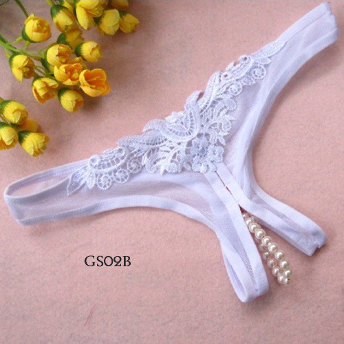[LIMITED STOCK] G STRING OPEN CROTCH UNDERWEAR WANITA PUTIH GS02B