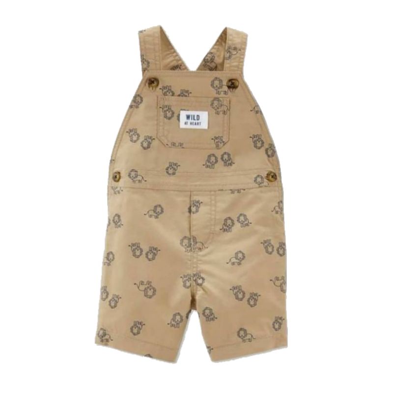 overall anak bayi carters 3 6 12 18 24 bulan-Brown lion