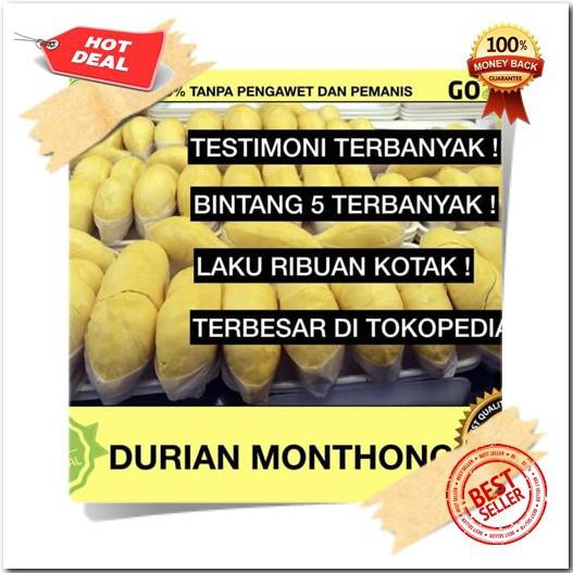 

DISKON! DURIAN MONTONG / MONTHONG THAILAND - 100% MANIS - EXPORT QUALITY