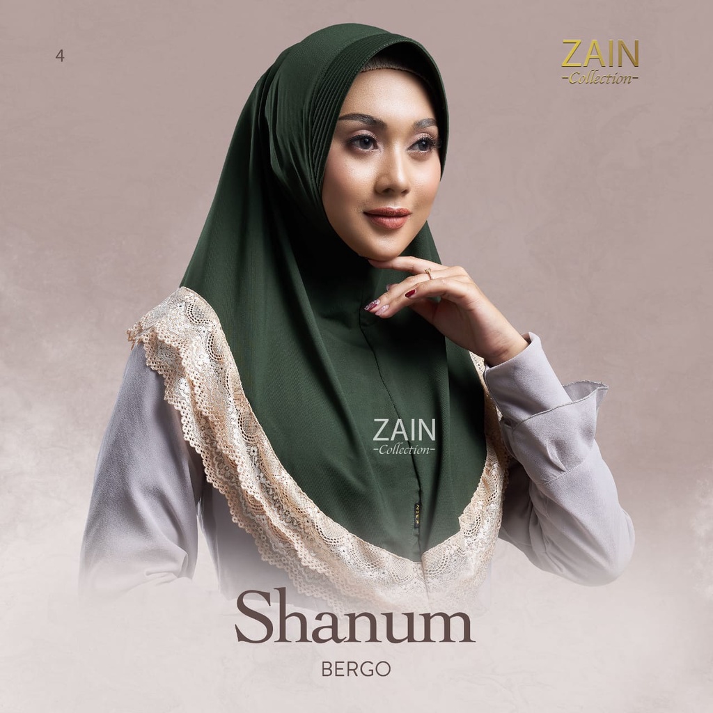 Jilbab Instan Bergo Shanum Ori Zain Collection-ARMY