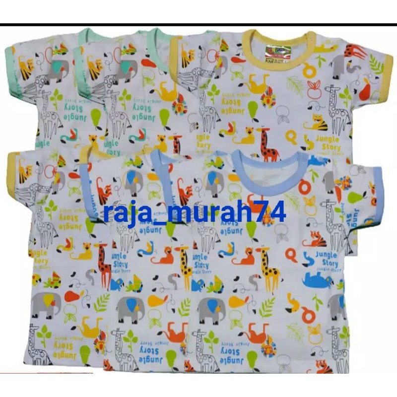 6 pcs atasan oblong bayi Motif zahdan SNI