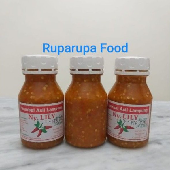 

Sambal Asli Lampung Ny. Lily 350 gr