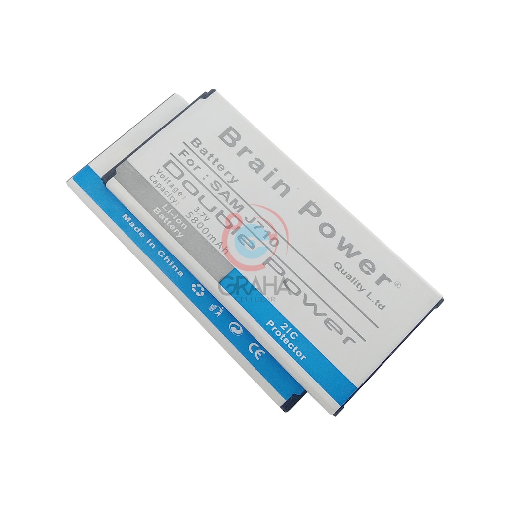 BATERAI / BATTERY / BATRE SAMSUNG J7 2016 / J710 BRAIN POWER DOUBLE IC