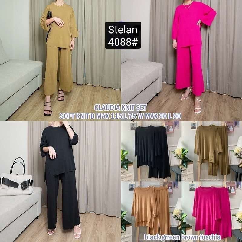 BSF ONE SET RAJUT 4088 BAJU SETELAN WANITA KNIT BAJU NAGITA SLAVINNA