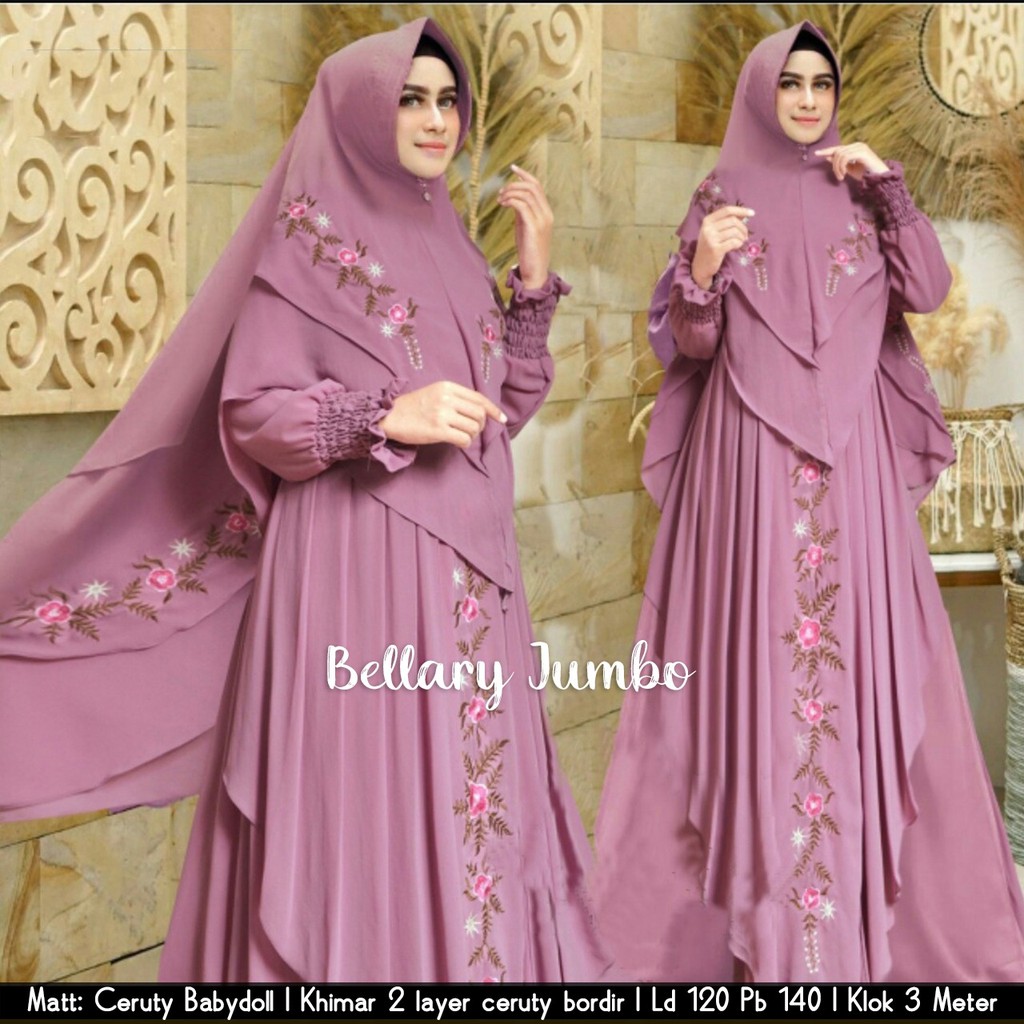 BELLARY SYARII JUMBO LD 120cm BY MMC/GAMIS JUMBO/BAJU MUSLIM JUMBO/BUSANA MUSLIM JUMBO/BAJU SYARI JU