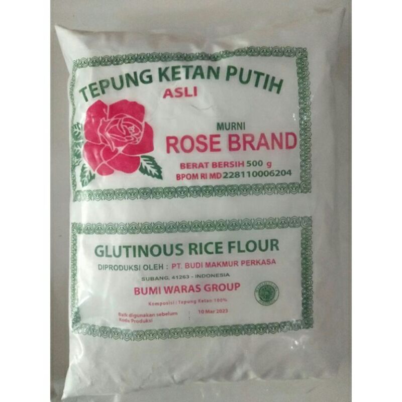 Hasna Mall - Rose Brand Tepung Ketan Putih Asli 500 gram