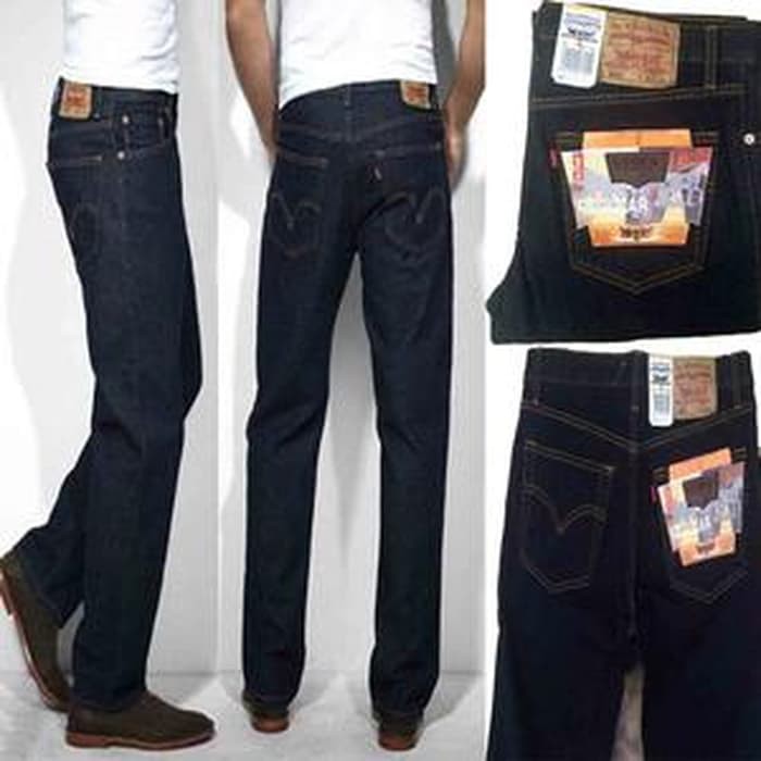 Delaux Store Celana Jeans Panjang Pria Big Size / Ukuran Besar / Ukuran Jumbo Model Standar Premium