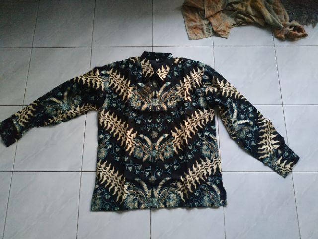 (1kg=4pcs) Kemeja Batik Lengan Panjang Batik Ori Sm Batik Bathara Tosca Batik Solo Seragam Batik