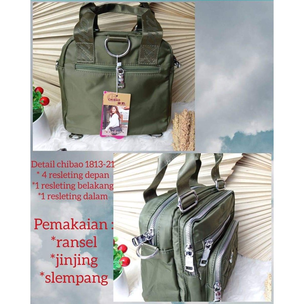 Tas Wanita Multifungsi Chibao 3in1 kode 1813-8 size 24x24x10 cm Tas Wanita 3in1 BISA BAYAR DITEMPAT!