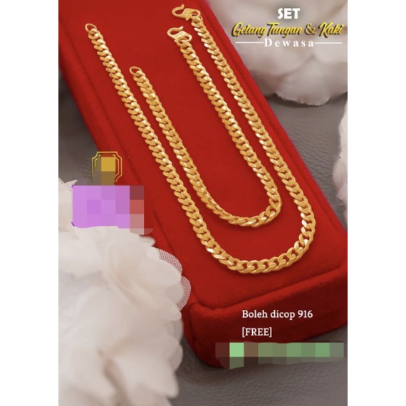 perhiasan gelang mas Bangkok lapis emas 24k/99% mirip emas asli