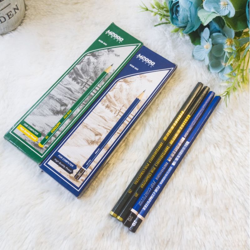 

12pcs PENSIL 2B M2000 FOR COMPUTER WARNA GROSIR
