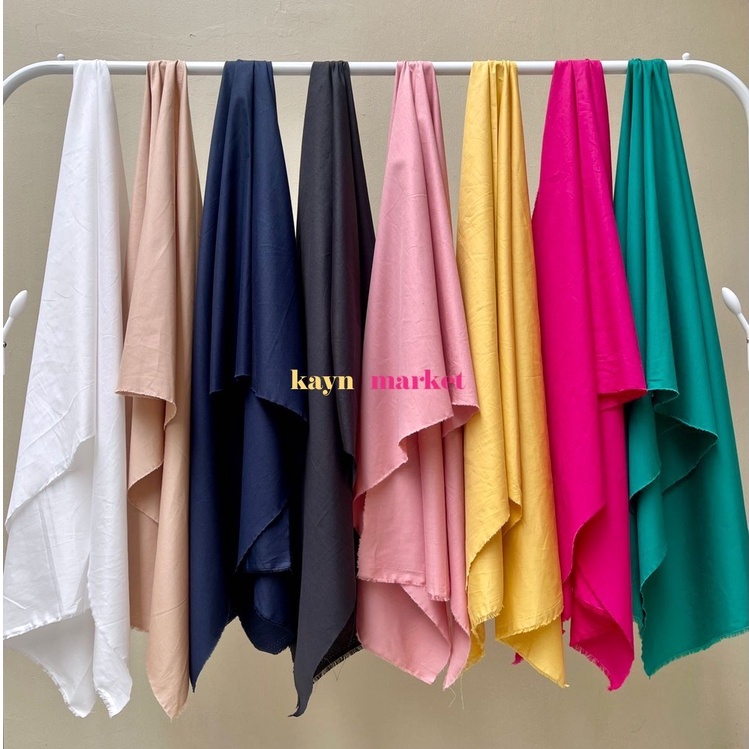 1/2 Meter Kain Poplin Premium Jepang Popline / Meter Roll Grosir Ecer Fabric Textile