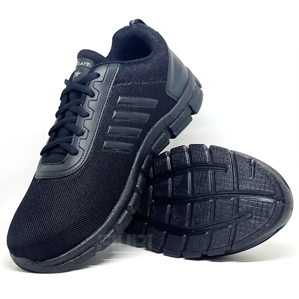 FIURI - Pro ATT Original - PC 870 FULL HITAM 35-43 - Sepatu Kets Pria - Sepatu Sneakers Pria - Sepatu Olahraga Sport Pria - Sepatu Casual Kanvas - Sepatu Jogging Lari Fitness Gym Senam Pria- Sepatu Anak Laki-Laki Cowok - Sepatu Sekolah Bertali SD SMP SMA