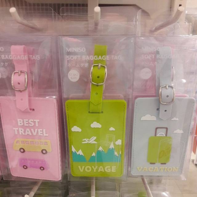 Miniso Soft Baggage tag gantungan nama atau card untuk tas  