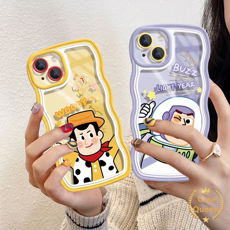 Casing Toy Story Kartun VIVO Y36 Y02 Y35 Y16 Y15A Y15 Y91 Y21 Y30 Y15s Y12 Y20 Y12i Y21s Y12s Y11 Y21A Y1s Y21T Y50 Y33T Y17 Y33s Y91C Y93 Woody Buzz Light Year Wavy Edge Soft Cover