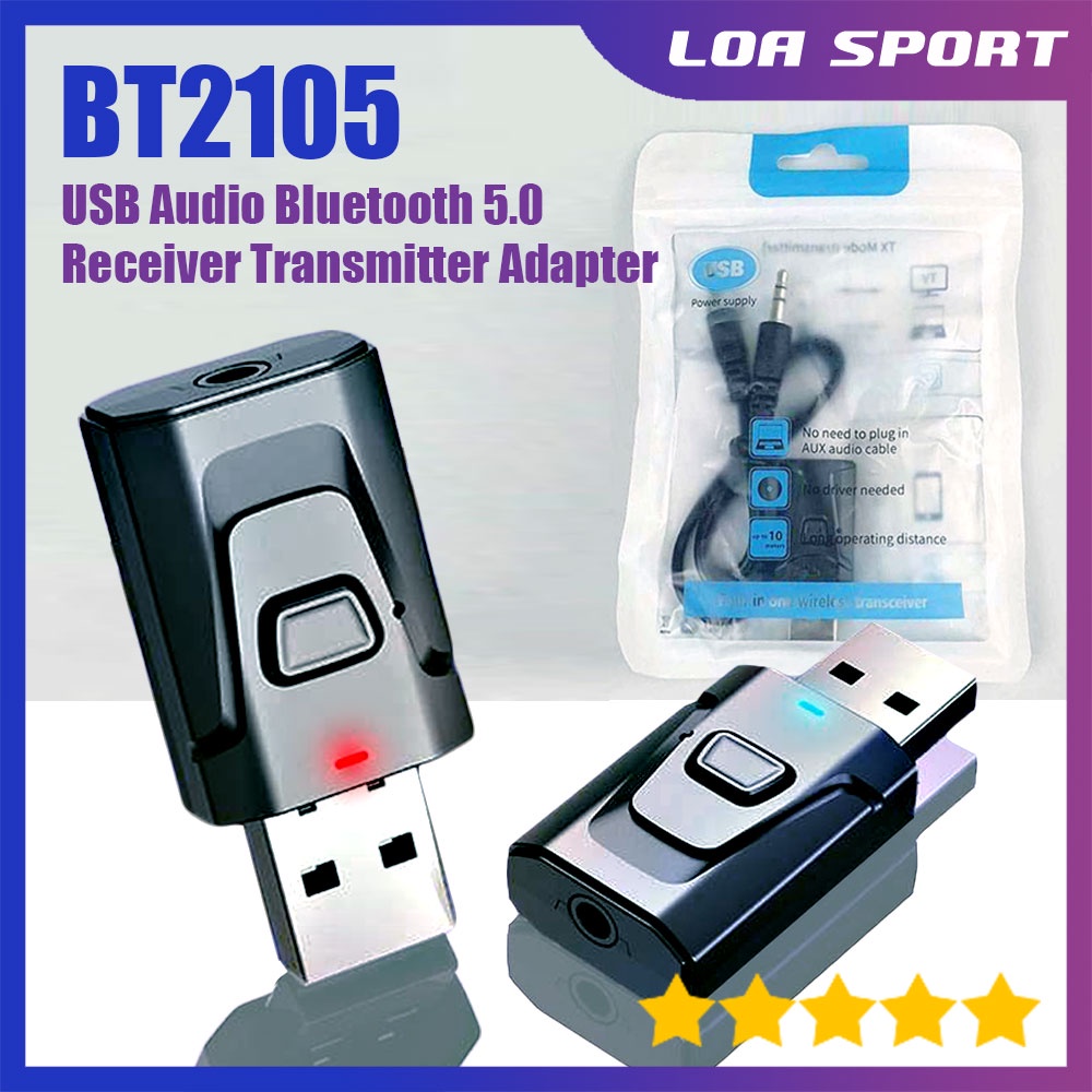 USB Penerima Pemancar Audio Bluetooth Receiver Transmitter Adapter