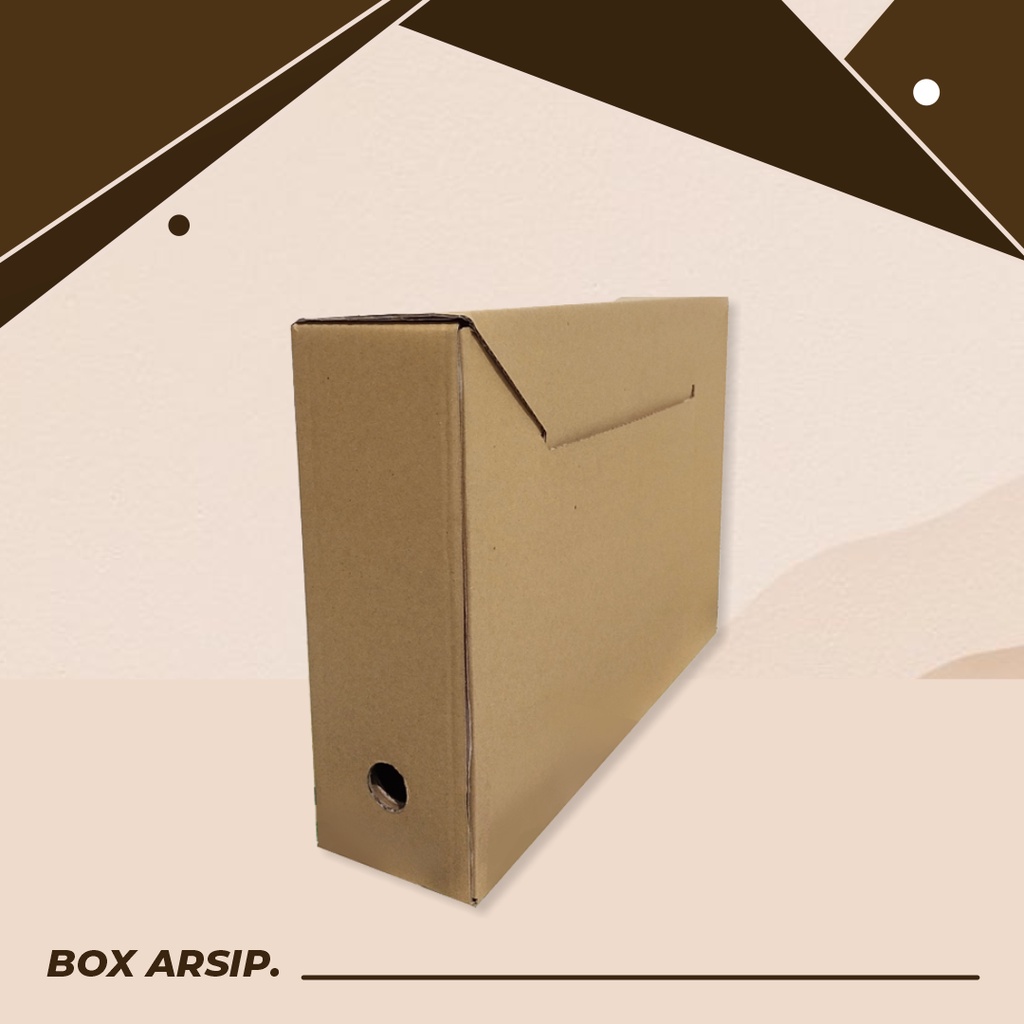KARDUS/BOX ARSIP UK. 38 x 10 x 28 cm - box arsip/box penyimpanan fie/box kantor/kardus arsip