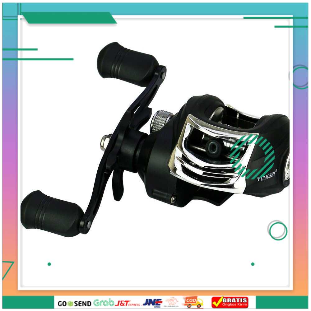 (BISA COD) FTIHSHPYUMOSHI Reel Pancing Baitcasting 18+1 Ball Bearing 7.2:1 - AK201