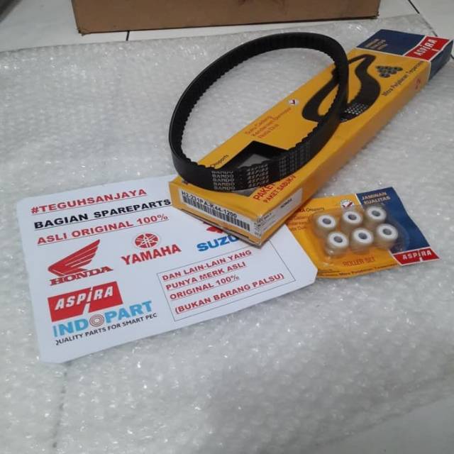 Van Belt V-Belt V Belt Set + Roller Beat Esp beat Pop Beat Street Spacy Scoopy Esp Original Aspira