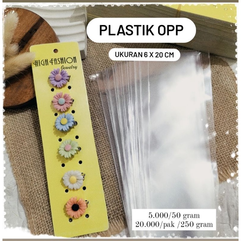 PLASTIK OPP 6 X 20