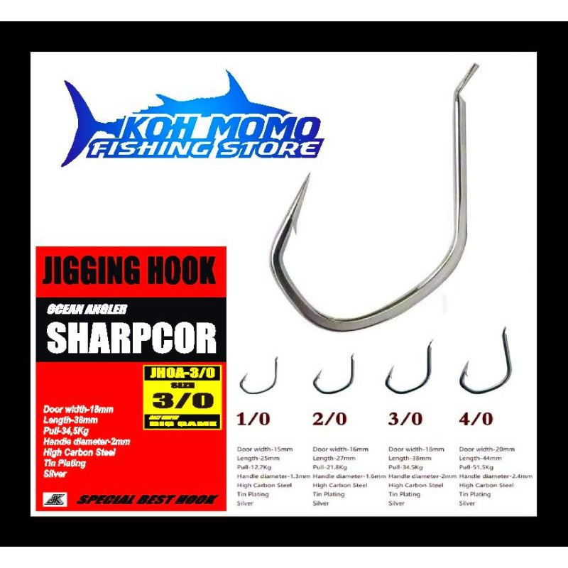 Mata Kail ANTI KARAT Hook Slow Jigging JK series Ocean Angler