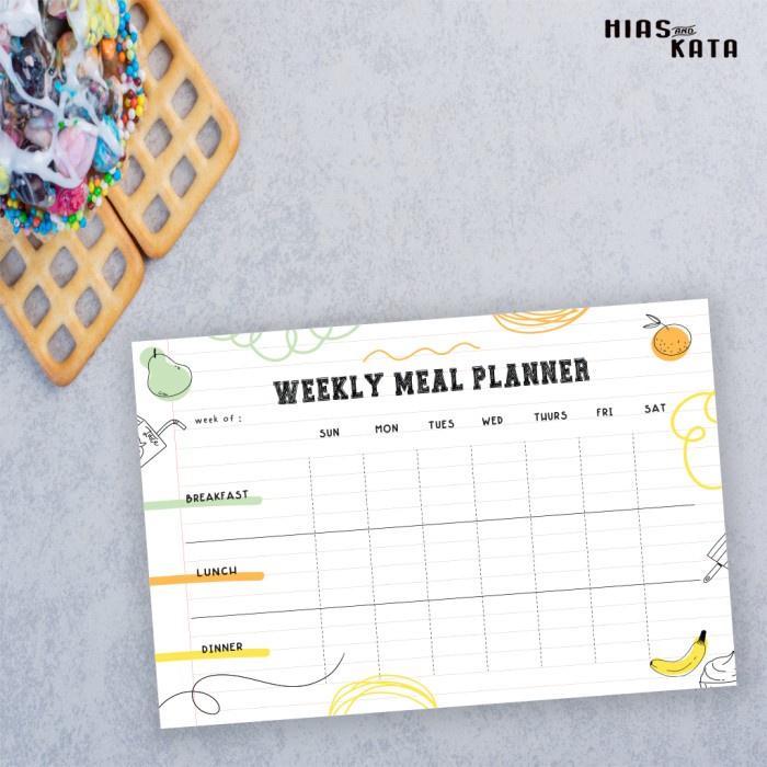 

Trendi Meal Planner Board Minimalist Uk A3 (Bonus 1 Pcs Spidol Wipe & Clean) Bagus