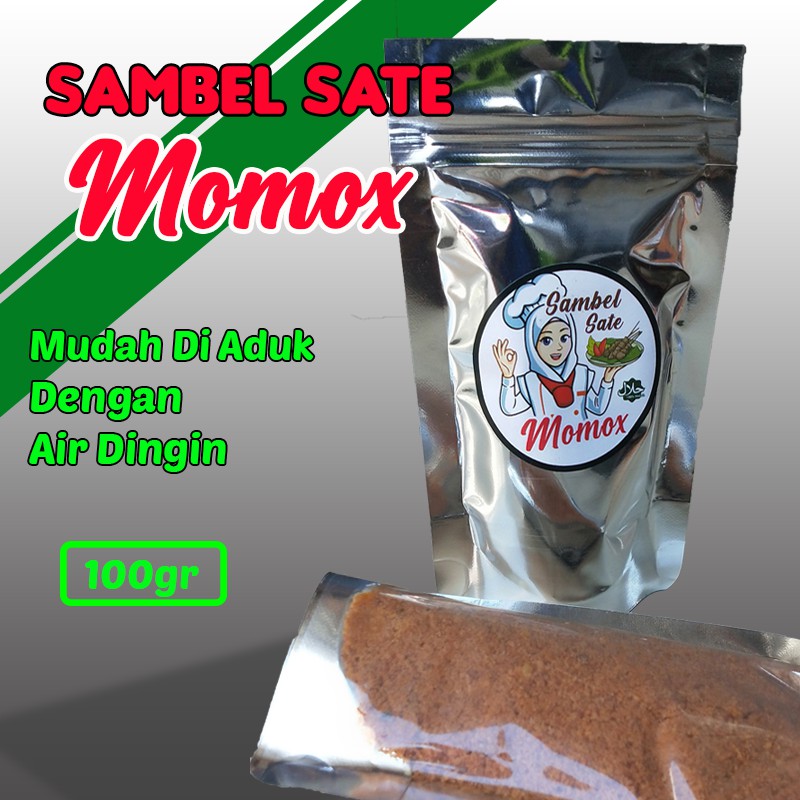 

Sambel Sate Kacang Praktis Mudah Di Aduk Dengan Air Dingin Kemasan 100 Gram