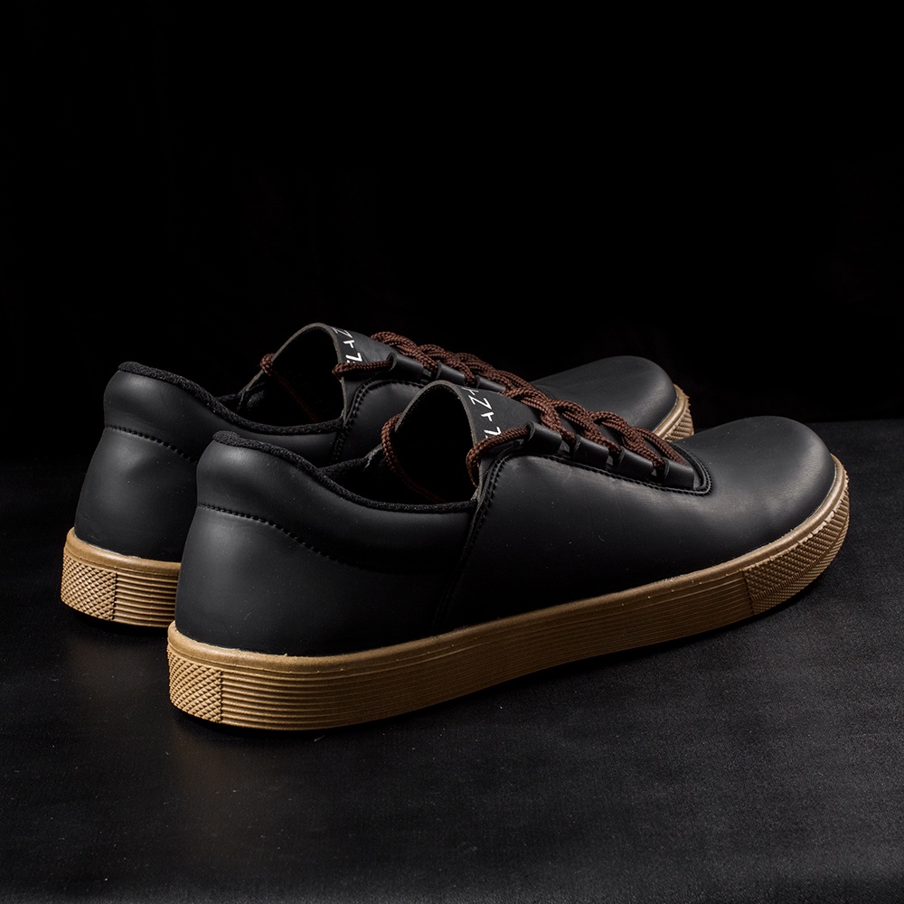 NITRO BLACK |ManNeedMe x FLAZHBACK| Sepatu Sneakers Pria Casual Shoes ORIGINAL