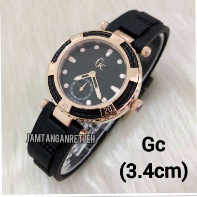 JAM TANGAN WANITAN GC BATRE ROSEGOLD TALI KULIT