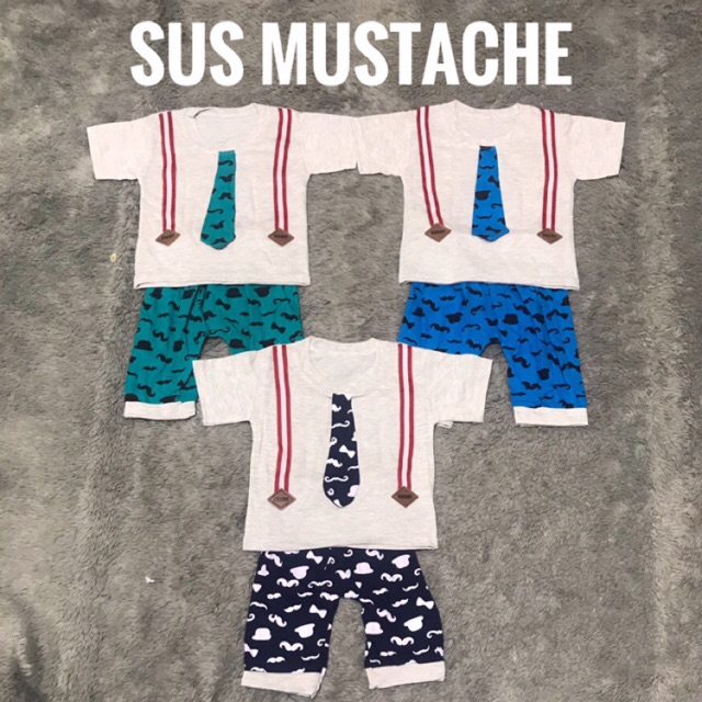 Setelan Pergi Oblong Bayi Babyphoria Berbagai Motif