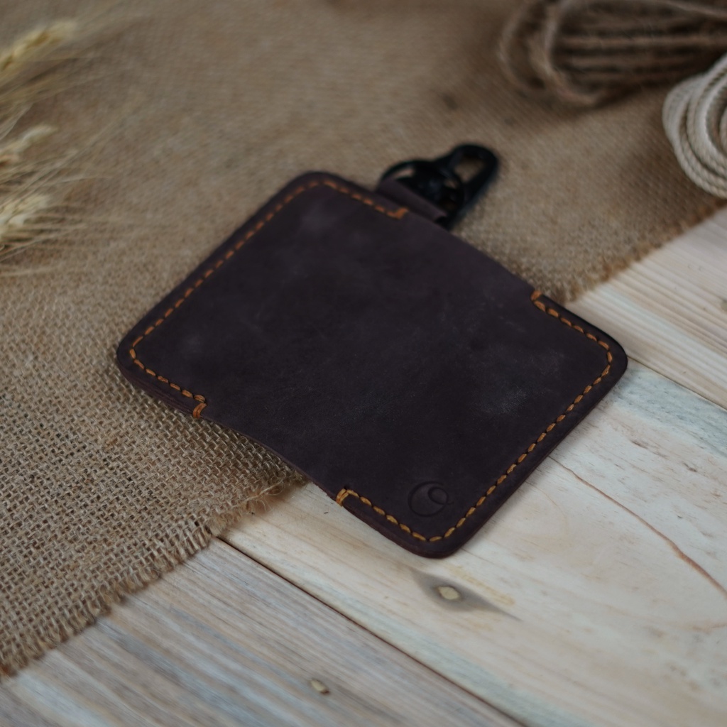 Dompet STNK Mobil Kulit Asli Crazy Horse Warna Dark Brown - Alpen Dark Brown Series