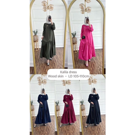 ORI BY BUSANA Official new celia dress Kalila Dress LD 105-110cm Wood Skin
