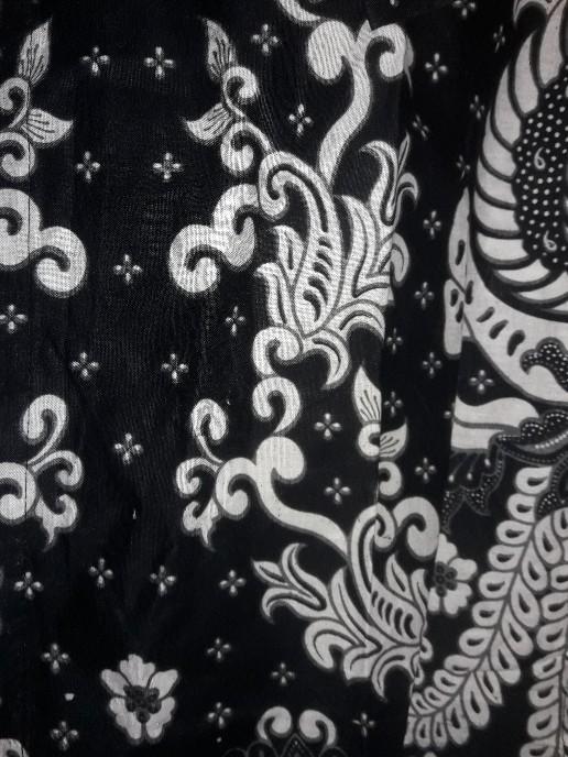 Couple Family Long Dress Batik Gurita Putih Copel Keluarga Gamis Sarimbit