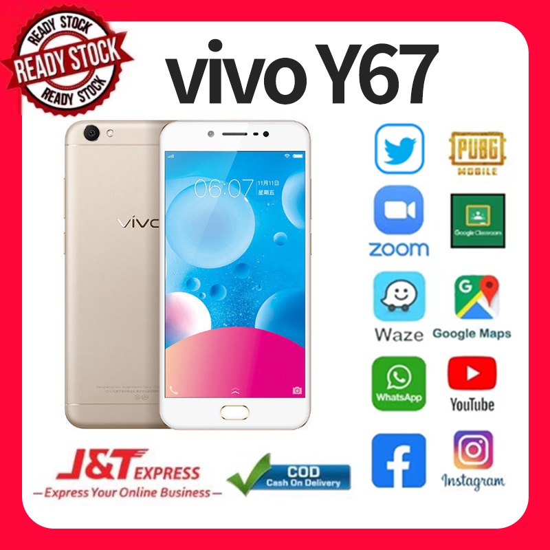 HP VIVO Y67 RAM 4/64GB Baru Dual Sim murah Android Smartphone 100% Garansi Toko