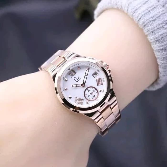 JAM TANGAN GC GUESS COLLECTION WANITA SECOND DIAL RANTAI
