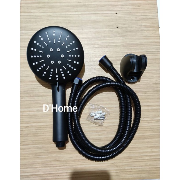 SHOWER HITAM,HAND SHOWER HITAM,SELANG SHOWER HITAM,KEPALA SHOWER MANDI