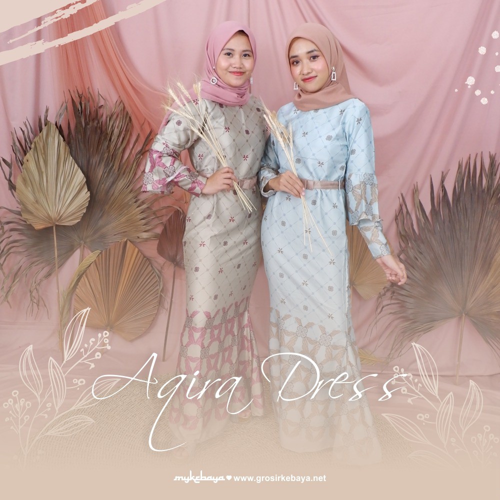 PROMO DRESS MUSLIM MODERN DRESS AQIA MERMAID DRESS LEBARAN MAXY DRESS BAJU MUSLIM LEBARAN MURAH