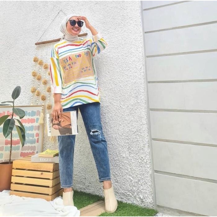 Puncak Promo Kaos Oversize Vespa Wanita/Atasan Wanita Jumbo/Blouse Wanita Oversize Terlaris