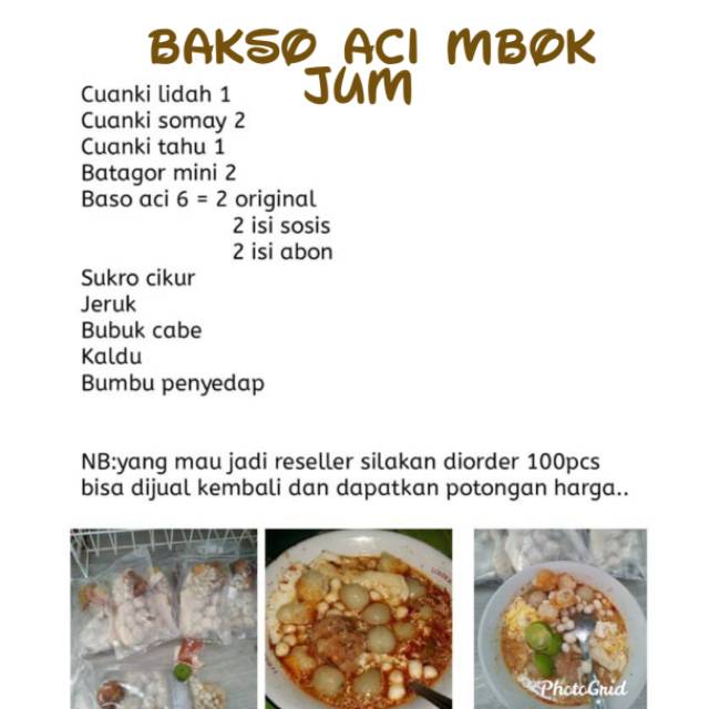 

BAKSO ACI MBOK JUM