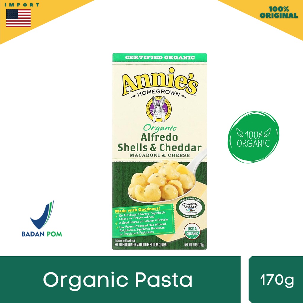 

Annie's Organic Alfredo Shells & Cheddar Macaroni & Cheese 170gr