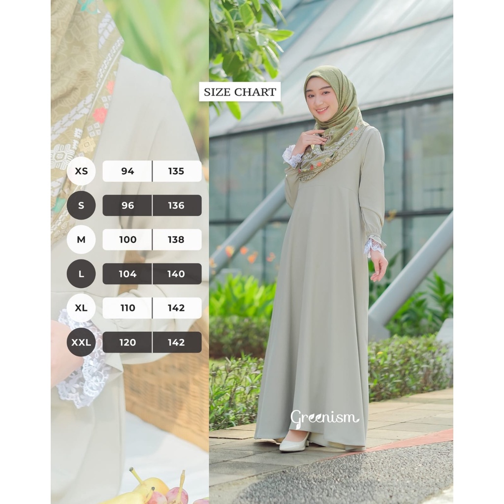 Greenism Gamis Adinda Quality Premium Syari'i Dress