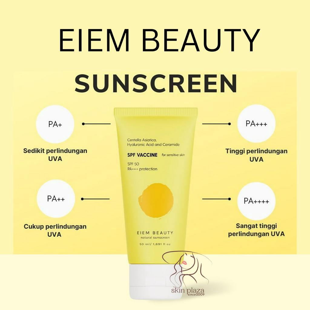 Eiem Beauty Natural Hybrid Sunscreen SPF 50 PA ++++ Protection 50ml