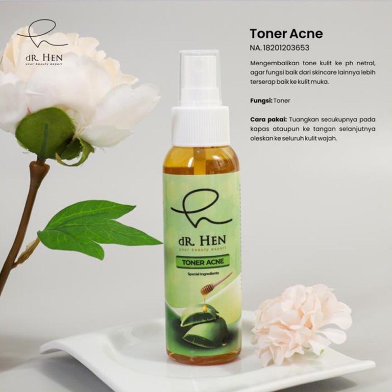 Toner Acne untuk muka yang berjerawat-skincare dR-Hen