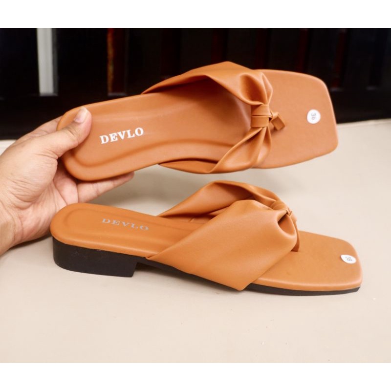 Sandal Teplek Pita Devlo Sandal Japit Wanita Kekinian