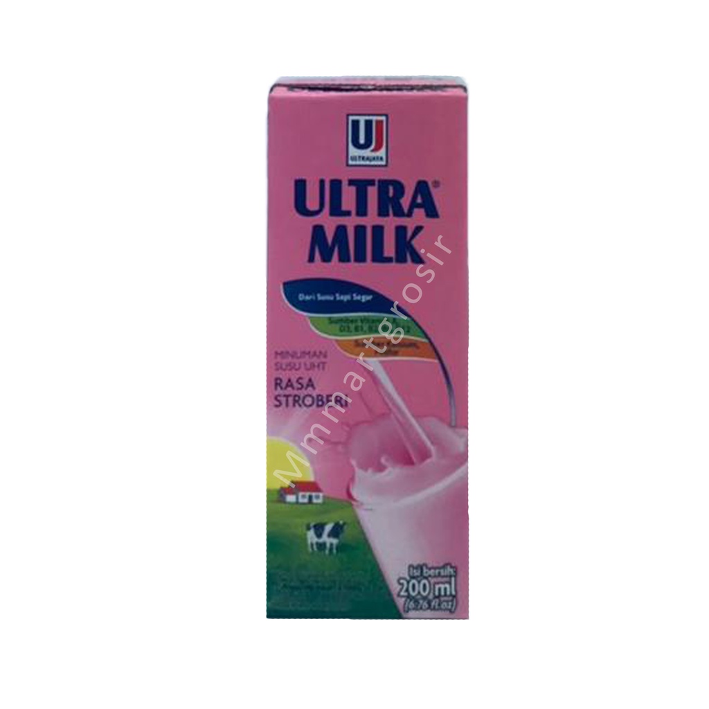 Minuman susu *Ultramilk * Rasa Strawberry * 200ml