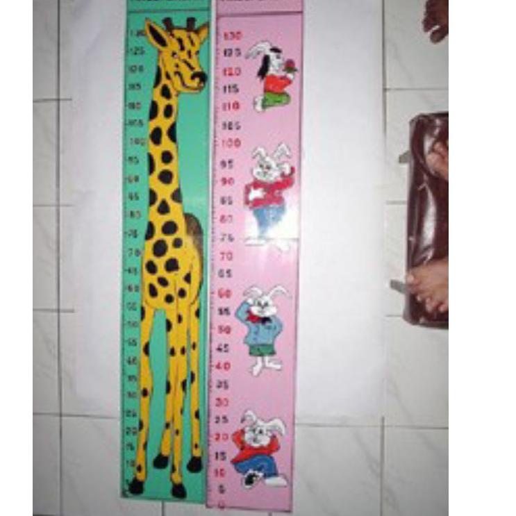 Flash Product APE TK/PAUD peraga/ MAinan edukasi-Mainan kayu alat ukur tinggi badan