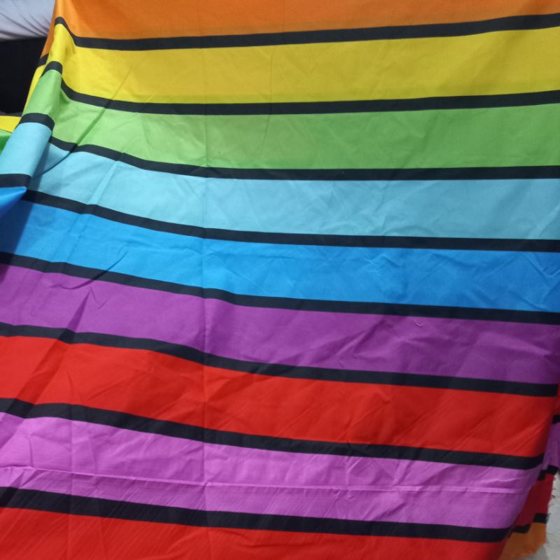 kain sprei seprei seprai korden gorden RAINBOW PELANGI katun dispers