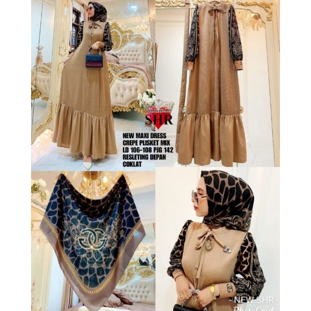 GAMIS PLISKET TERBARU BY SHR